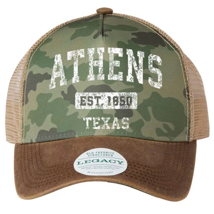 Athens Texas Tx Vintage Sports Established Design Legacy Tie Dye Trucker Hat