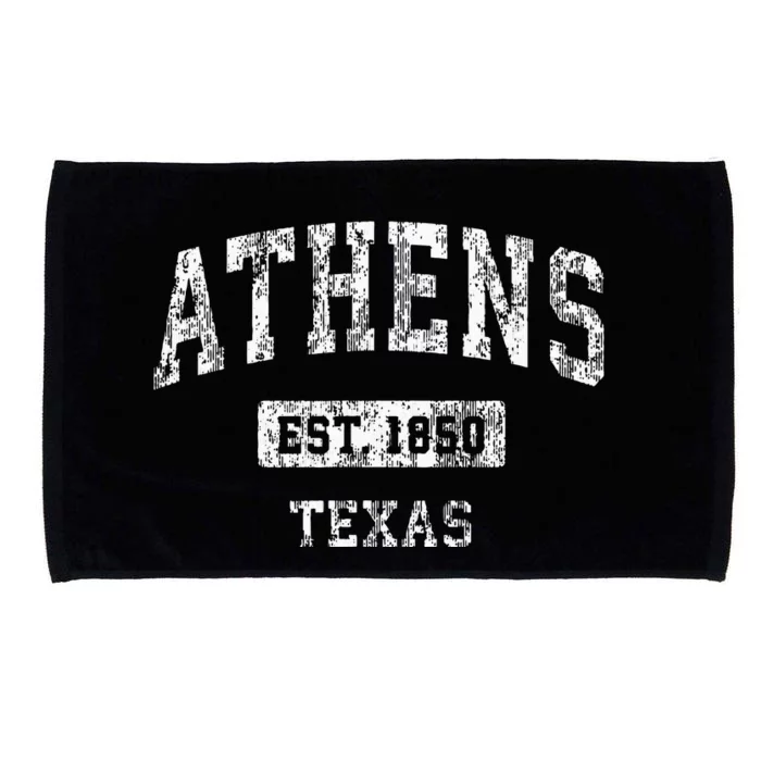 Athens Texas Tx Vintage Sports Established Design Microfiber Hand Towel