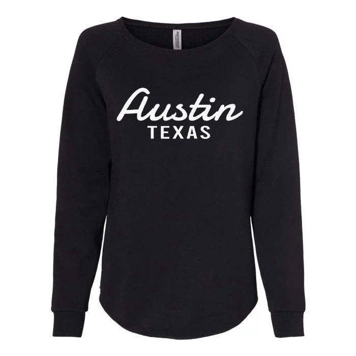 Austin Texas Throwback Womens California Wash Sweatshirt