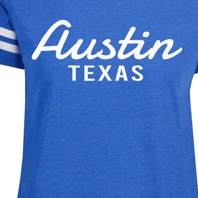 Austin Texas Throwback Enza Ladies Jersey Football T-Shirt