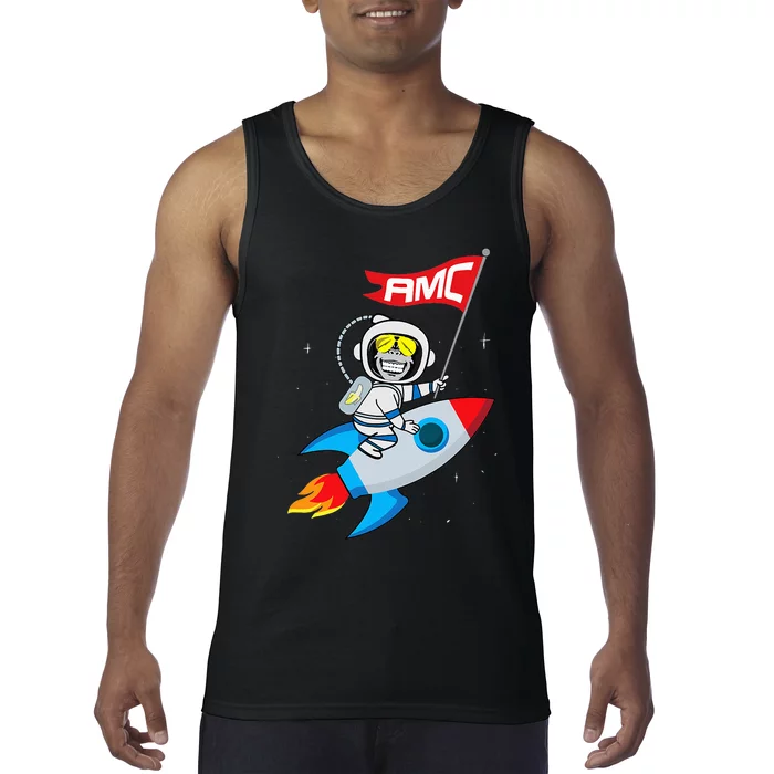 Apes To The Moon $AMC Short Squeeze Tank Top