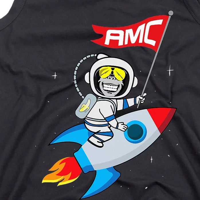 Apes To The Moon $AMC Short Squeeze Tank Top