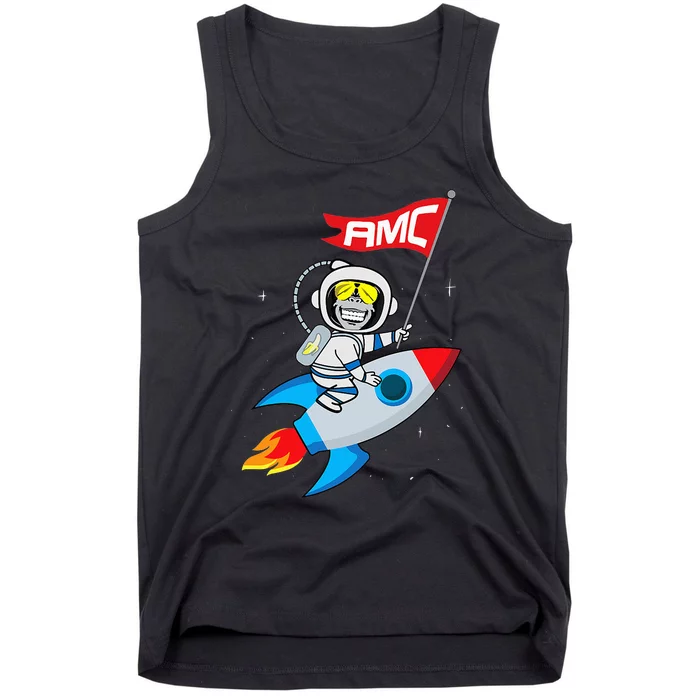 Apes To The Moon $AMC Short Squeeze Tank Top