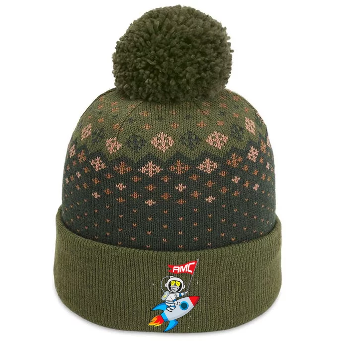 Apes To The Moon $AMC Short Squeeze The Baniff Cuffed Pom Beanie