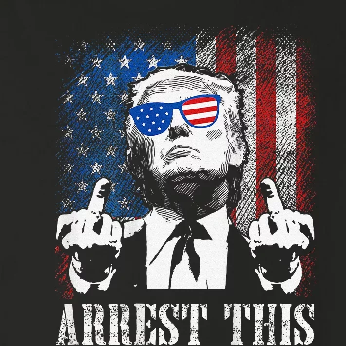 Arrest This Trump 2024 Us American Flag Gift Toddler Long Sleeve Shirt