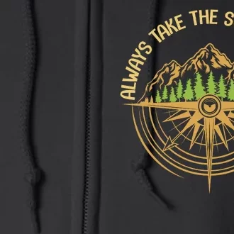 Always Take The Scenic Route Full Zip Hoodie