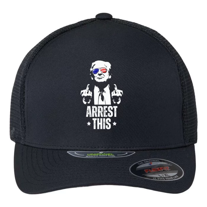 Arrest This Trump Fingers Pro Trump 2024 Rally Shoot Pa Flexfit Unipanel Trucker Cap