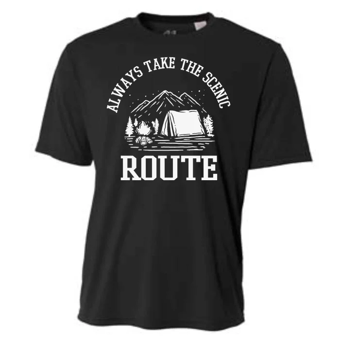 Always Take The Scenic Route Cooling Performance Crew T-Shirt