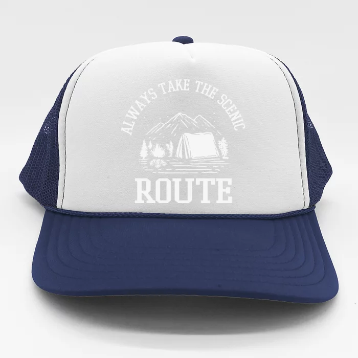 Always Take The Scenic Route Trucker Hat