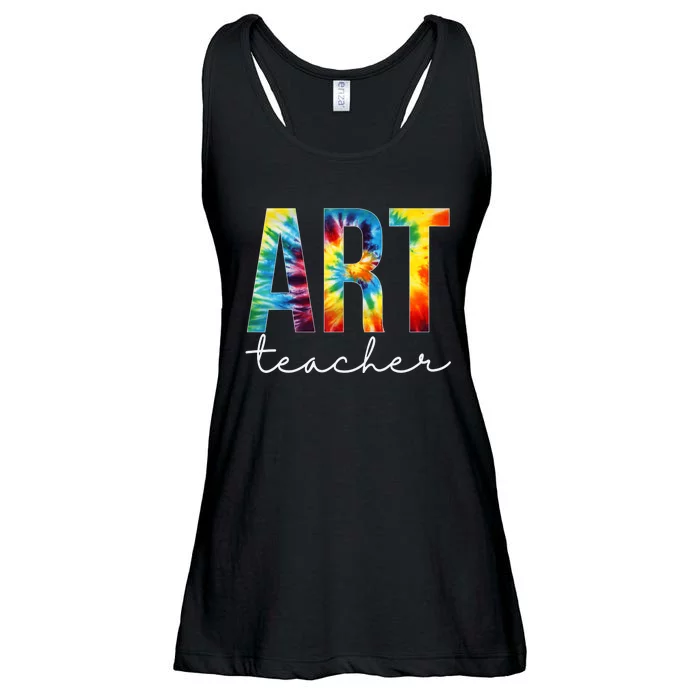 Art Teacher Tie Dye Appreciation Day Hello Back To School Ladies Essential Flowy Tank