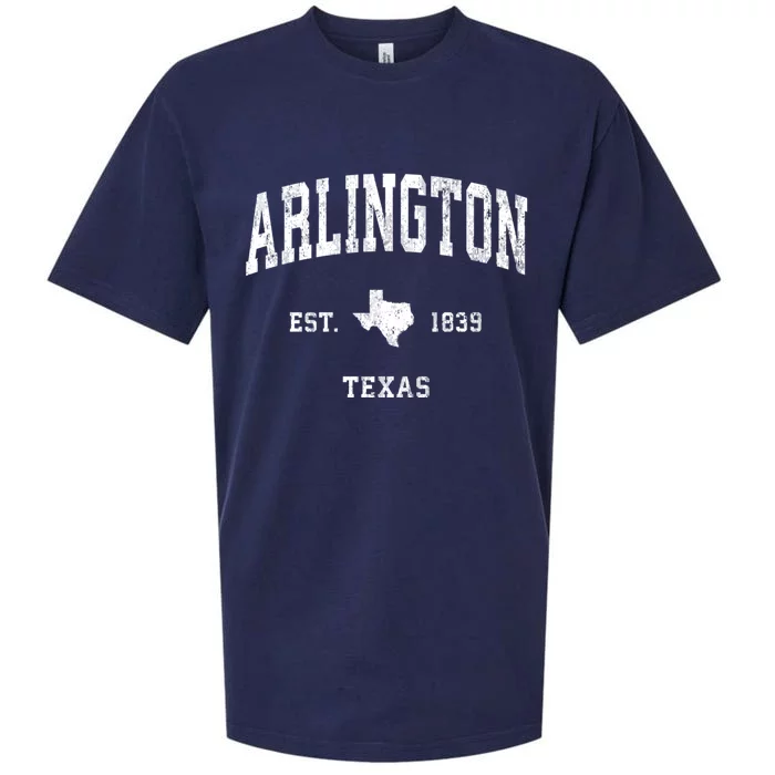 Arlington Texas Tx Vintage Athletic Sueded Cloud Jersey T-Shirt