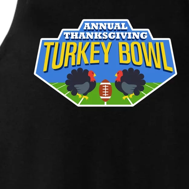 Annual Thanksgiving Turkey Bowl Football Game Team Meaningful Gift Ladies Tri-Blend Wicking Tank