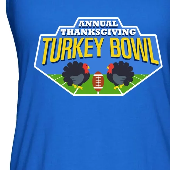 Annual Thanksgiving Turkey Bowl Football Game Team Meaningful Gift Ladies Essential Flowy Tank