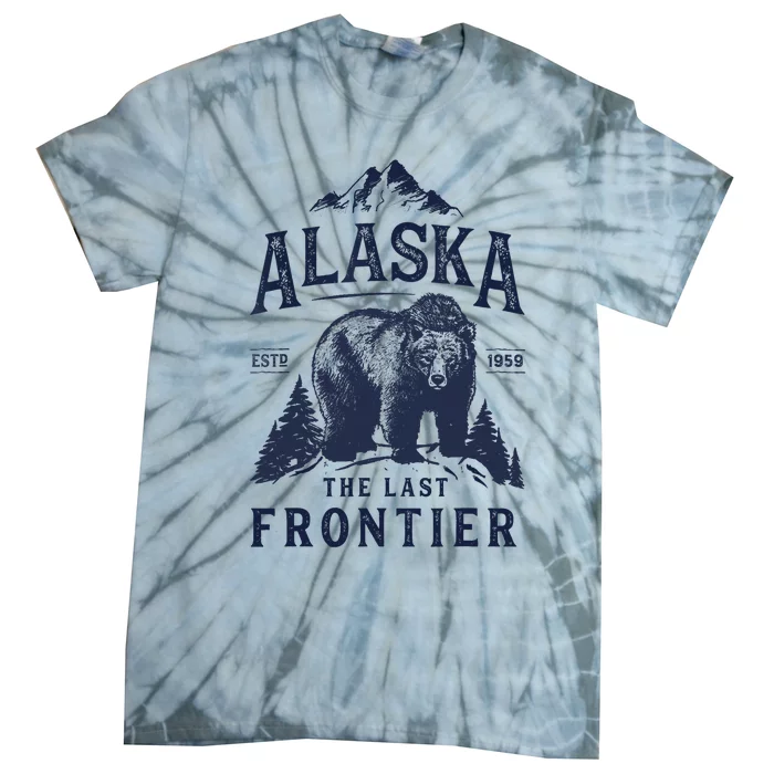 Alaska T The Last Frontier Bear Home Gifts Tie-Dye T-Shirt