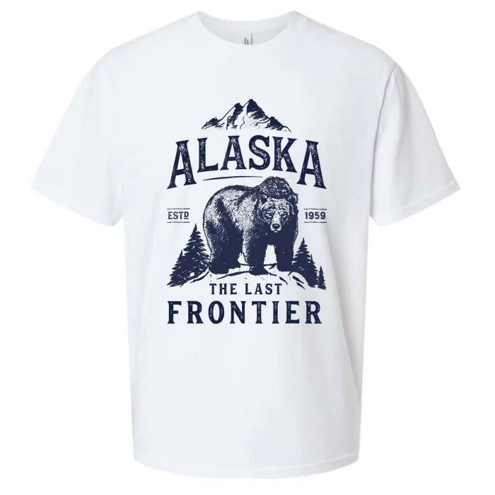 Alaska T The Last Frontier Bear Home Gifts Sueded Cloud Jersey T-Shirt