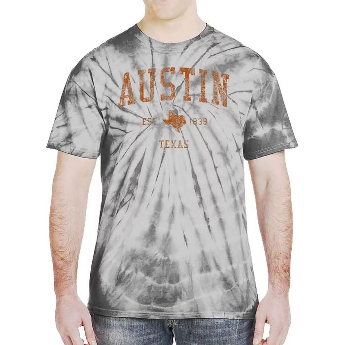 Austin Texas Tx Vintage Athletic Sports Tie-Dye T-Shirt