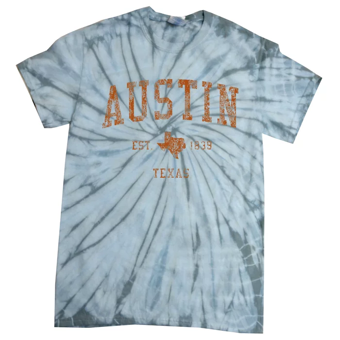 Austin Texas Tx Vintage Athletic Sports Tie-Dye T-Shirt