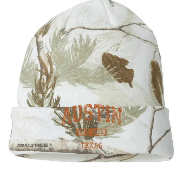 Austin Texas Tx Vintage Athletic Kati - 12in Camo Beanie