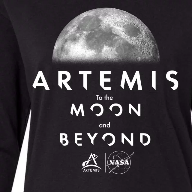 Artemis To The Moon And Beyond Womens Cotton Relaxed Long Sleeve T-Shirt