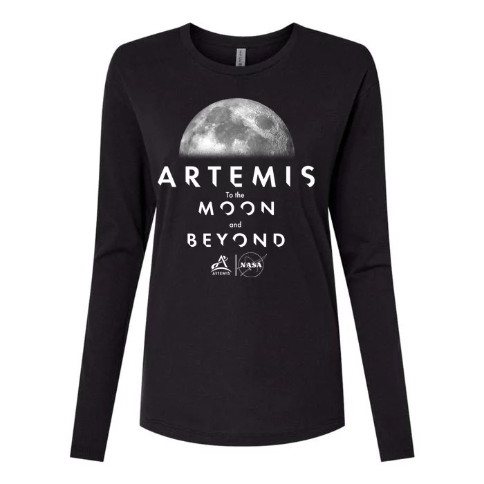 Artemis To The Moon And Beyond Womens Cotton Relaxed Long Sleeve T-Shirt