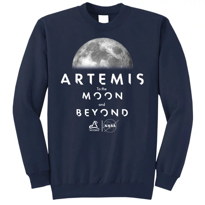 Artemis To The Moon And Beyond Tall Sweatshirt