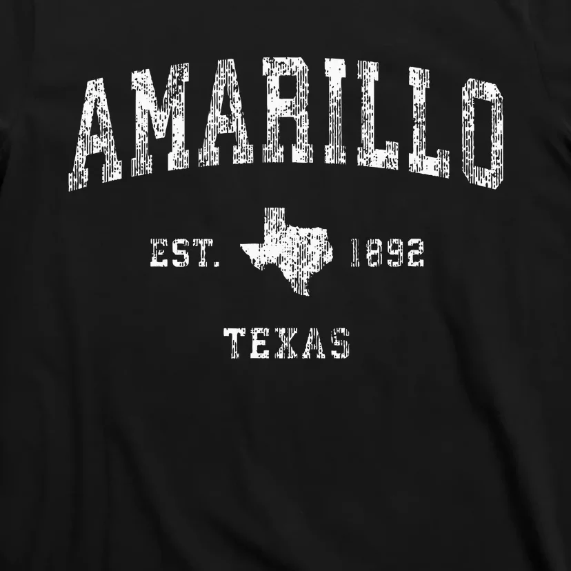 Amarillo Texas Tx Vintage Athletic Sports Design T-Shirt