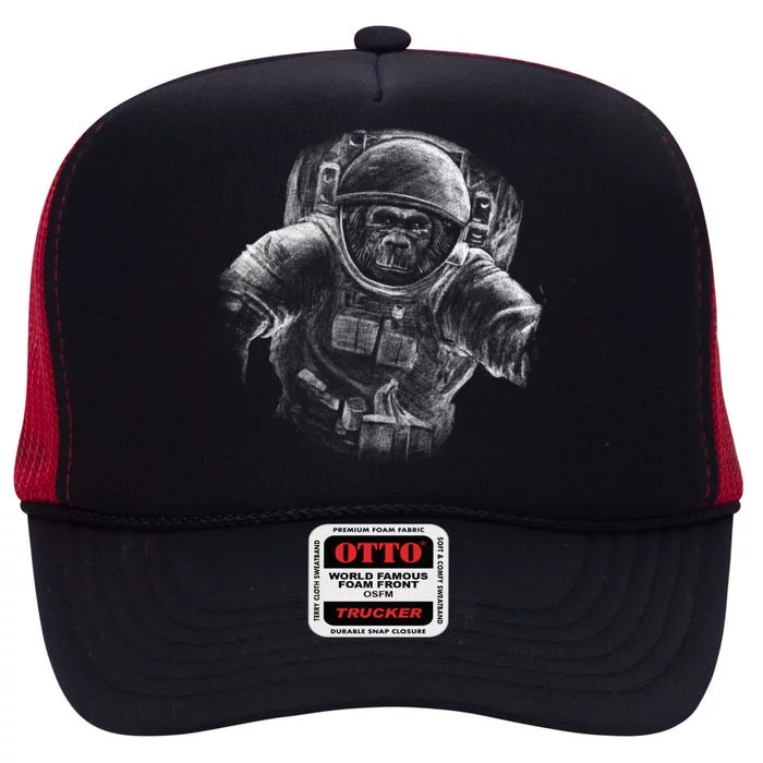 Ape To The Moon High Crown Mesh Trucker Hat