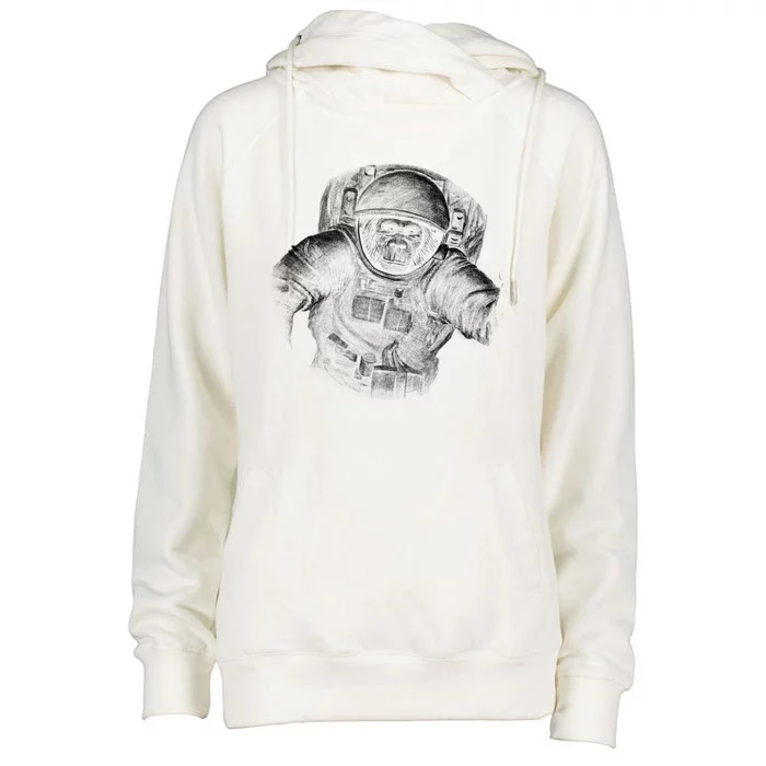 Ape To The Moon Womens Funnel Neck Pullover Hood