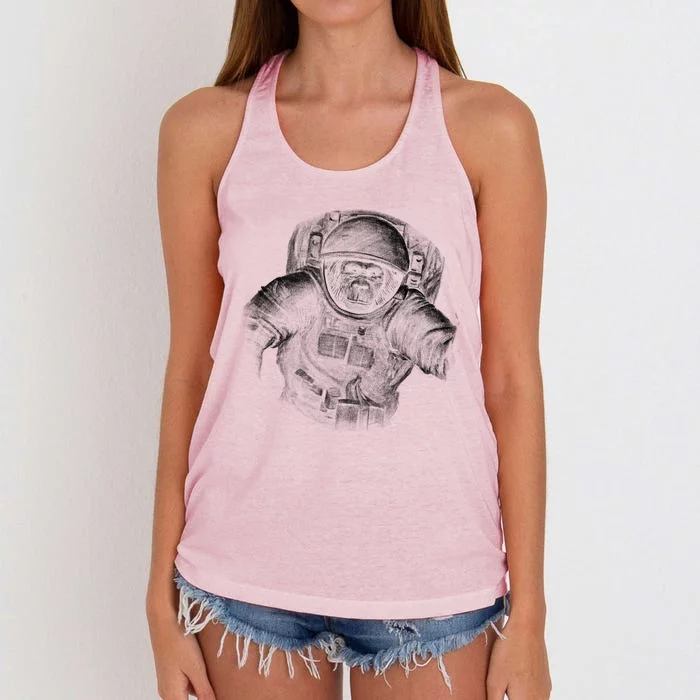 Ape To The Moon Women's Knotted Racerback Tank