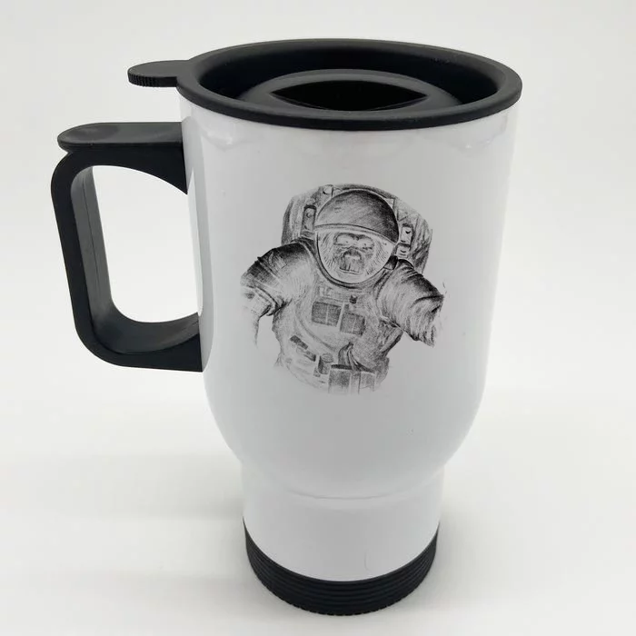 Ape To The Moon Front & Back Stainless Steel Travel Mug