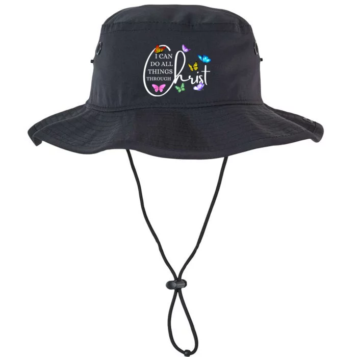 All Things Through Christ Faith Based Christian Graphic Legacy Cool Fit Booney Bucket Hat