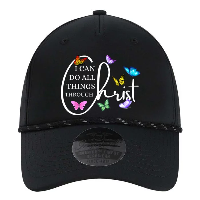 All Things Through Christ Faith Based Christian Graphic Performance The Dyno Cap