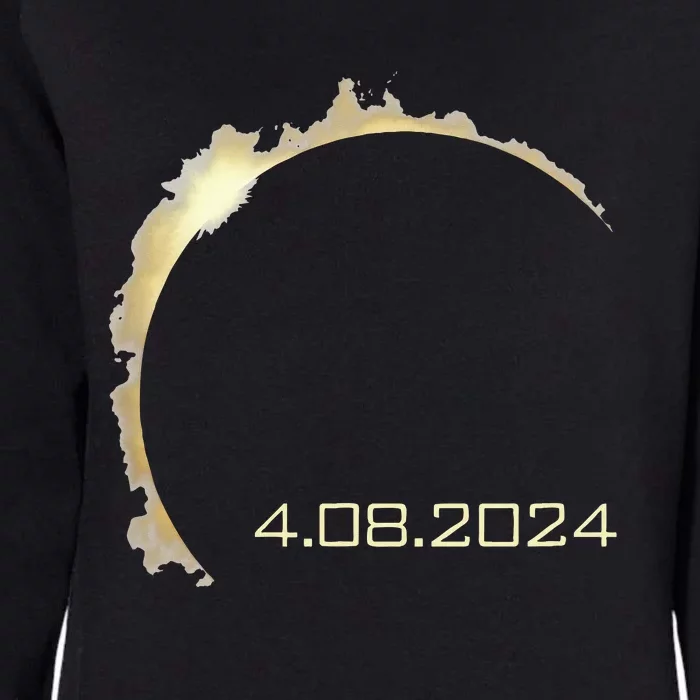 America Totality Total Solar Eclipse Spring April 8 2024 Womens California Wash Sweatshirt