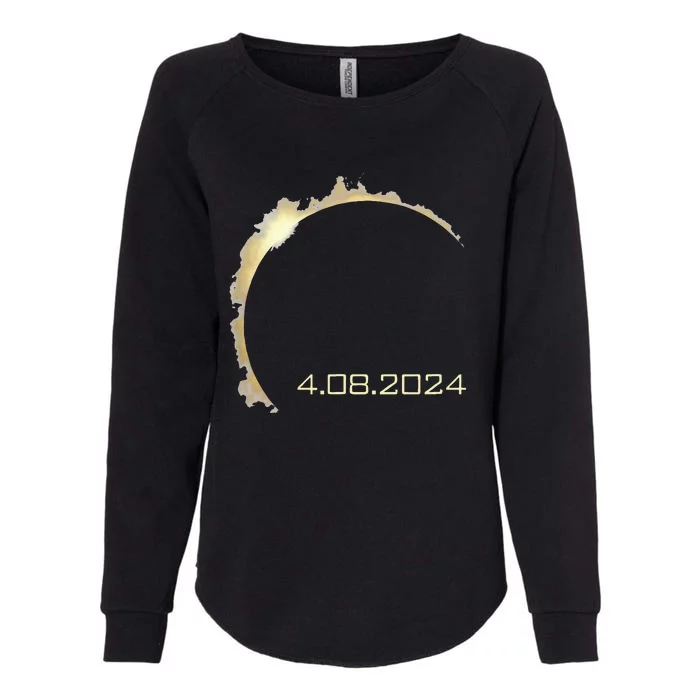 America Totality Total Solar Eclipse Spring April 8 2024 Womens California Wash Sweatshirt