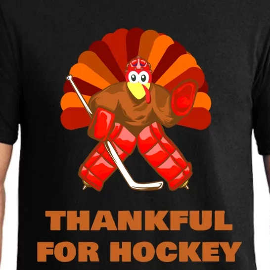 And Turkey Thankful For Hockey Thanksgiving Gift Pajama Set