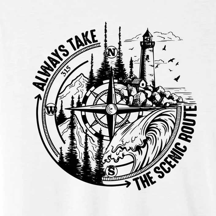 Always Take The Scenic Route Camping ChromaSoft Performance T-Shirt