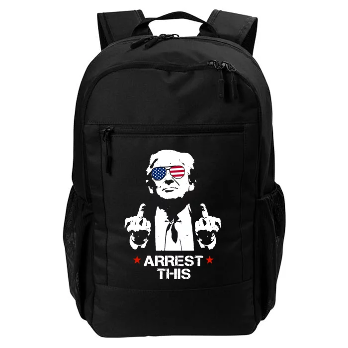 Arrest This Trump Fingers Pro Trump 2024 Trump Arrest This Daily Commute Backpack