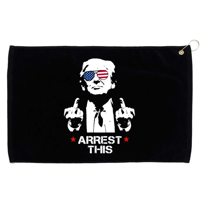 Arrest This Trump Fingers Pro Trump 2024 Trump Arrest This Grommeted Golf Towel