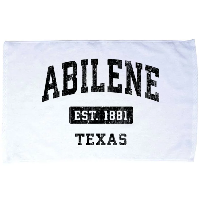 Abilene Texas Tx Vintage Sports Established Design Microfiber Hand Towel