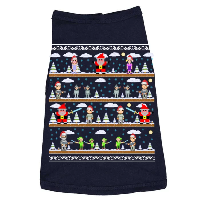 Attack of Christmas Gamer Ugly Christmas Sweater Doggie Tank