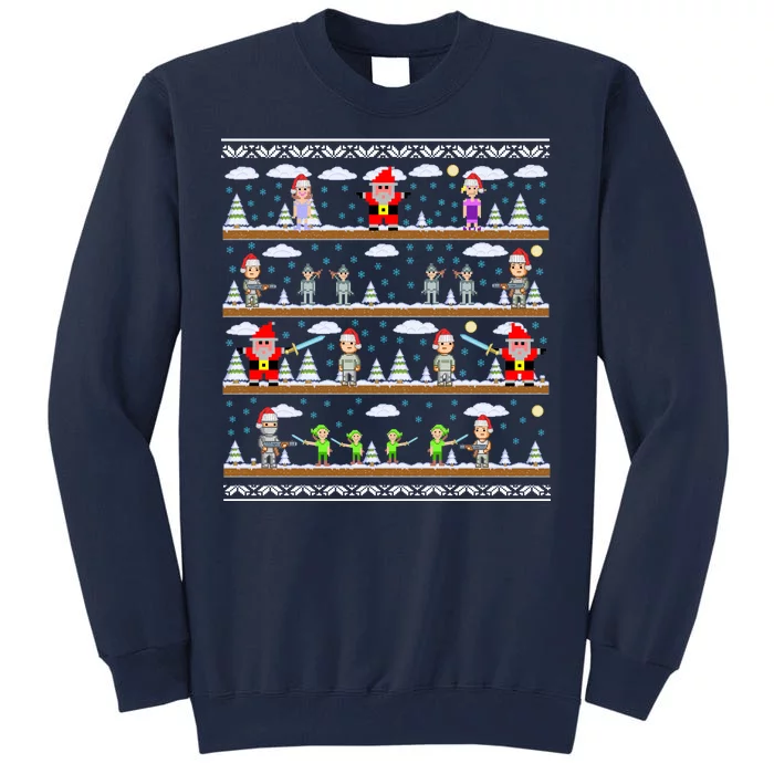 Attack of Christmas Gamer Ugly Christmas Sweater Tall Sweatshirt