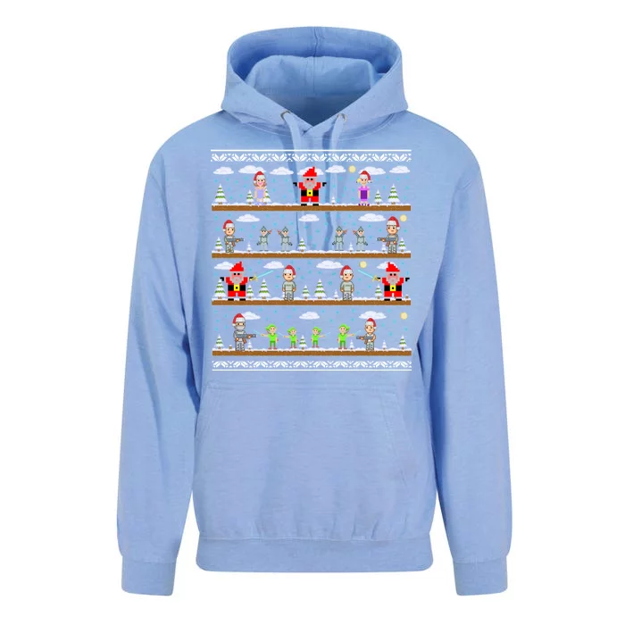 Attack of Christmas Gamer Ugly Christmas Sweater Unisex Surf Hoodie