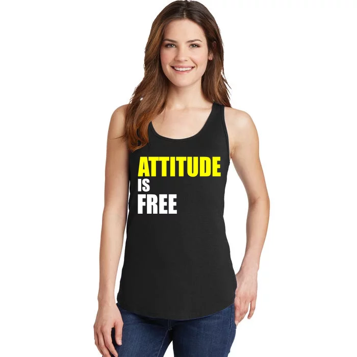 Attitude Is Free Ladies Essential Tank