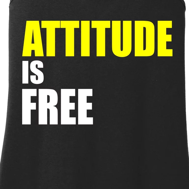 Attitude Is Free Ladies Essential Tank