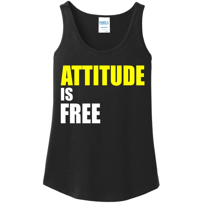 Attitude Is Free Ladies Essential Tank