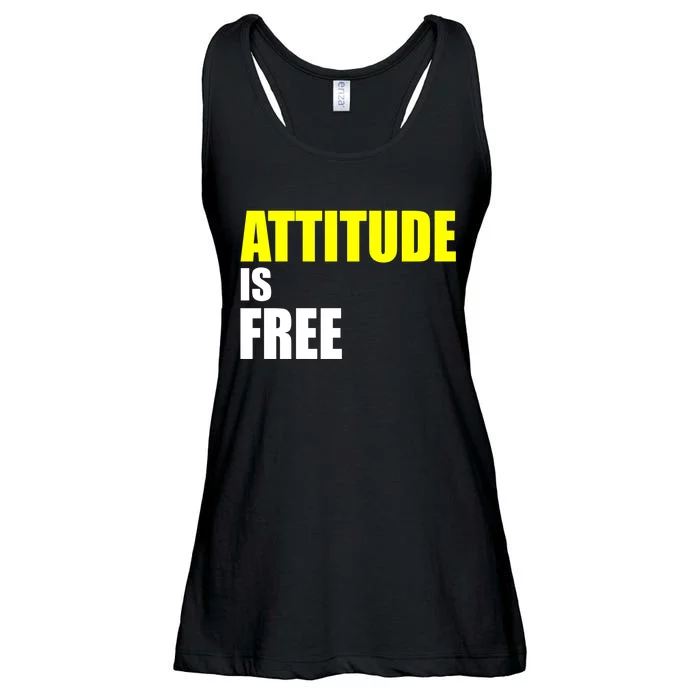 Attitude Is Free Ladies Essential Flowy Tank