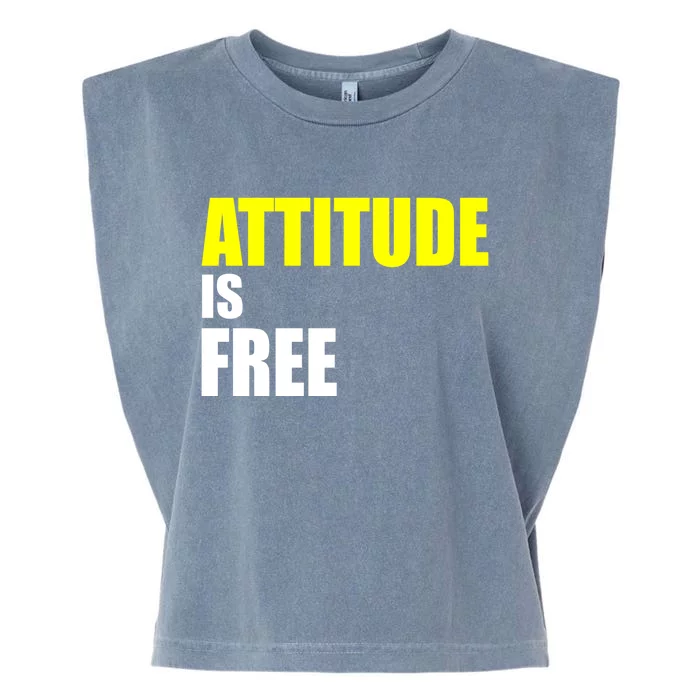 Attitude Is Free Garment-Dyed Women's Muscle Tee