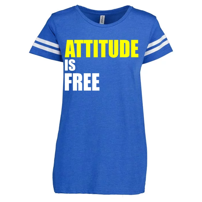 Attitude Is Free Enza Ladies Jersey Football T-Shirt