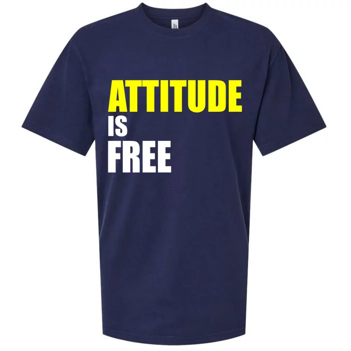 Attitude Is Free Sueded Cloud Jersey T-Shirt