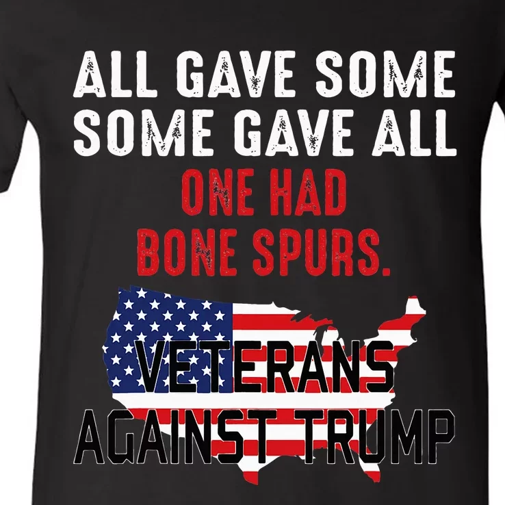 Anti Trump Veterans Against Trump Trump Sucks V-Neck T-Shirt